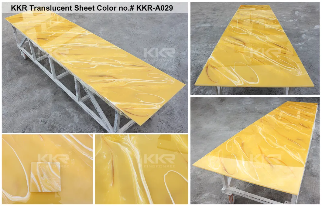 Top-Rated Translucent Modified Acrylic Solid Surface Sheets for Interior Decoration