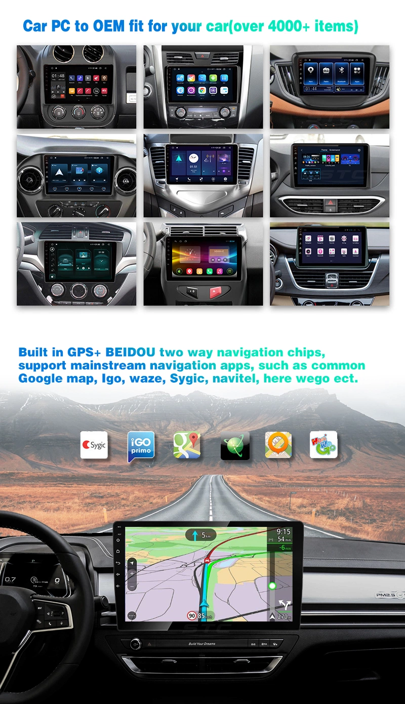 Universal Multimedia Head Unit Double DIN Audio Stereo Radio 2 DIN 10 Inch Android 10.0 Car DVD Player