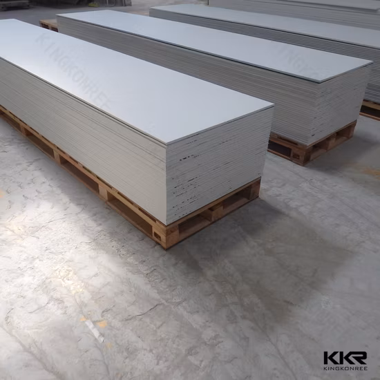 屋内内壁クラッディング人工石スラブ改質アクリル固体表面シート石パネル